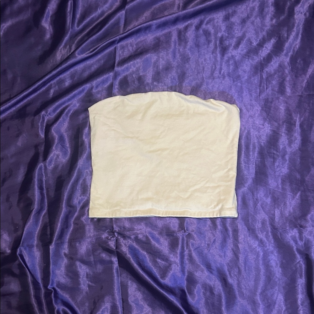 Brandy Melville Cream Strapless Tube Top